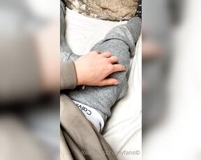 Angelicboy aka angelicboy OnlyFans Video - Grey sweatpants and grey underwear