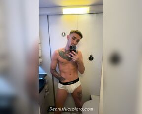 Dennis Nickolero aka dennisnickolero OnlyFans Video - Lavаtory jerk off and cum  Gotta pay for that flight   Make sure