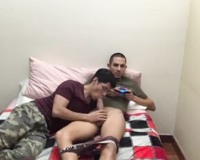 Enriquemudu aka enriquemudu OnlyFans Video - Sucking my cock was the only way I was letting him play this new video game