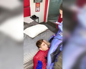 Enriquemudu aka enriquemudu OnlyFans Video - I wanted to show bisraelow how cute and fuckable he looked in his Spiderman costume