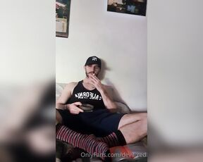 Xdevil_redx aka devil_red OnlyFans Video - Goodmorning guys like smoke and socks