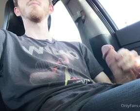 Coley Poley aka coleypoley OnlyFans Video - just a quick jerk in the car in a busy parking lot