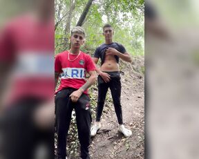 Thiago Zanetti aka thiagozanettixxx OnlyFans Video - we were in the woods with my cousin and we wanted to masturbate  estábamos por