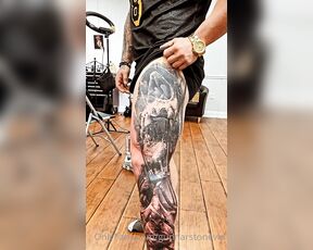 Gunnar Stone VIP aka gunnarstonevip OnlyFans Video - Another 15 hours in the books 2nd sitting for my leg sleeve with Robby LatosGetStoned