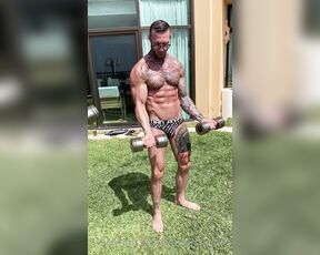 Gunnar Stone VIP aka gunnarstonevip OnlyFans Video - Pumping up before shooting  the_greek_savage