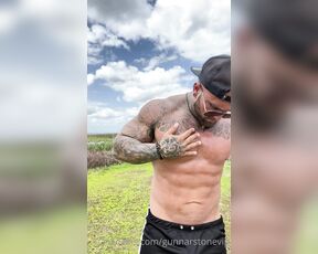 Gunnar Stone VIP aka gunnarstonevip OnlyFans Video - Oiling up at the park before making some TikToks