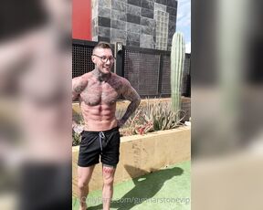 Gunnar Stone VIP aka gunnarstonevip OnlyFans Video - Getting a nice pump in before filming today