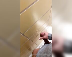 Jakeyyyv aka jakeyyyv OnlyFans Video - Cumming in the bathroom wall is one of my favorite time killers at work  who