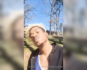 Cornelio_sama aka cornelio_sama OnlyFans Video - 03-03-2022 - Finally got the chance to wear my AJ gear to the park on this warm sunny