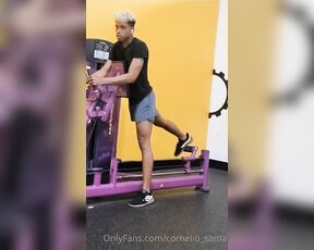 Cornelio_sama aka cornelio_sama OnlyFans Video - 06-29-2022 - Gym week 8 I ran out of gym shorties and wore my lounge shorties