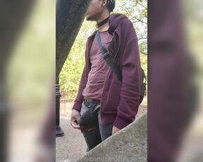 Cornelio_sama aka cornelio_sama OnlyFans Video - 05-01-2023 - Went freeballing in ripped jeans at the park and got followed by a random