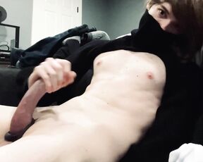 CatboiAoi aka catboiaoi OnlyFans Video - 01-26-2021 - Cuteboi in crop top cums in his toy after edging and impaling it lt