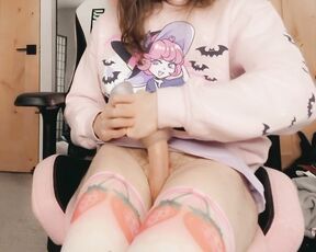 CatboiAoi aka catboiaoi OnlyFans Video - 11-08-2022 - Day 8 Strawberry pink femboy with really big dick shakes a lot when he uses his