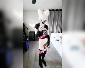 CatboiAoi aka catboiaoi OnlyFans Video - 05-01-2023 - Showing off the clothing I got from Trap Senpai while stroking my long dick thought I