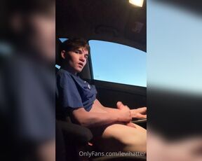 Levi Hatter aka levihatter OnlyFans Video - 07-10-2020 - Jacking off while driving