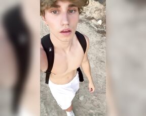 Valentin aka valsplace OnlyFans - My dick is flipping out while jogging by accident What would you do when you see