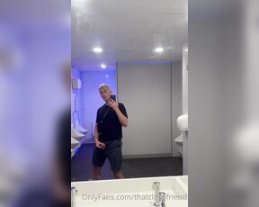 OnlyXXXGuys aka onlyxxxguys OnlyFans - I shot streams of cum into the urinal just at the thought of being caught out,