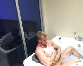 OnlyXXXGuys aka onlyxxxguys OnlyFans - 10 minutes of private jacuzzi time, bubbles, oil and a wank to finish The jacuzzi strategically