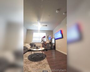 Ebonytwin aka ebonytwin OnlyFans Video - 05-29-2023 - jaylabriella randomly deciding to fuck me in the living room