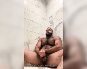 Persian Alpha Wolf aka alphatopwolf22 OnlyFans Video - 06-14-2021 - Watch Daddy stroke his nut out in the shower  Like if you wanna join me