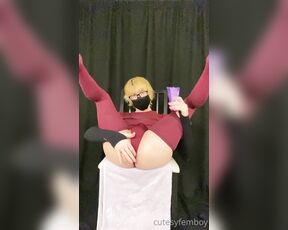 Cutesy Femboy aka cutesyfemboy - 04-09-2021 OnlyFans Video - 955 sloppy hole anal until ruined orgasm and fucking myself with my own cum vid is