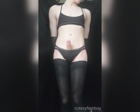 Cutesy Femboy aka cutesyfemboy - 04-02-2023 OnlyFans Video - more shorts in the black fit  67