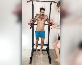 OnlyXXXGuys aka onlyxxxguys OnlyFans - Our home workouts almost always turn sexual Naughty couple @leo and max do know how to multitask they