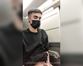 Fr_Inked_Twink aka fr_inked_twink - 12-06-2021 OnlyFans Video - Here is a compilation of a few videos I did in the train  do you