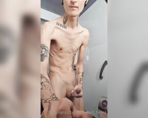 Fr_Inked_Twink aka fr_inked_twink - 10-18-2022 OnlyFans Video - POV You go to the trains toilet and you see this