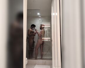 Raj aka iamrajxxx - 02-22-2024 OnlyFans Video - Behind the scenes Showering off with Onlytosharematt after our steamy hotel shoot