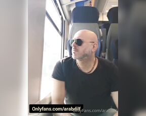 Arab dilf aka arabdilf - 03-28-2022 OnlyFans Video - You sat in the train facing this daddy Its obvious he likes you but he is