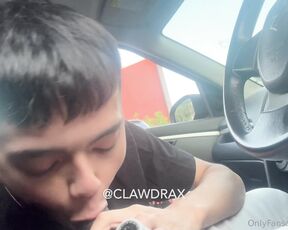 Clawdrax aka clawdrax - 07-19-2023 OnlyFans Video - sucked this guy in his car in a parking lot, it was so yummy