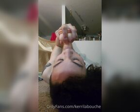 Kerri LaBouche aka kerrilabouche - 06-28-2021 OnlyFans Video - Fucking my throat  gaaaawd I missed this  6 min oral fixation deep throat