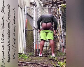 Jodymuscle aka jodymuscle - 06-01-2020 OnlyFans Video - Pulled up to a spot in the bushes on my run in dc