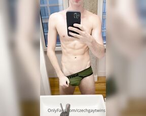 Czechgaytwins aka czechgaytwins OnlyFans - Check this video how I play with my dick and my ass hole