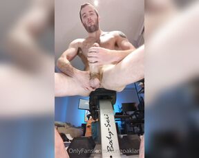 Hungoakland aka hungoakland OnlyFans - Pumping out a load with a ball stretcher