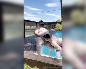 Chaser&chubby‍‍‍ aka trackerchubby - 06-11-2024 OnlyFans Video - Playing in the pool