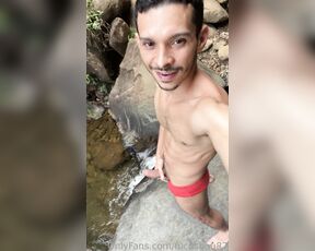 Esteban aka fuchsbau87 - 08-06-2023 OnlyFans Video - Playing for a while on the river bank with my cock until I get the milk