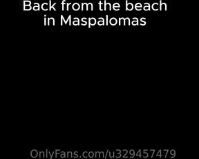 Abfabspandex Rubberleatherside aka u329457479 - 07-02-2023 OnlyFans Video - Back from the beach in Maspalomas with rubberleatherside , in white swimwear playing on the terrace