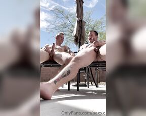 Baxxx aka baxxx - 10-02-2023 OnlyFans Video - Jerking outside with justanicecock  115F out _ but that didnt stop us