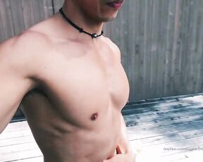 Rhum808 aka rhum808 - 07-18-2019 OnlyFans Video - Jerking off in the backyard