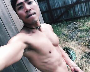 Rhum808 aka rhum808 - 07-18-2019 OnlyFans Video - Jerking off in the backyard