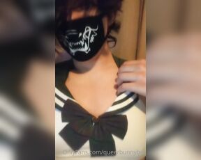 Queerbunnybabe aka queerbunnybabe - 10-22-2020 OnlyFans Video - This outfit is so cool  I cant wait to fuck myself in it