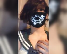 Queerbunnybabe aka queerbunnybabe - 10-22-2020 OnlyFans Video - This outfit is so cool  I cant wait to fuck myself in it