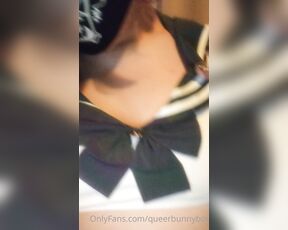 Queerbunnybabe aka queerbunnybabe - 10-22-2020 OnlyFans Video - This outfit is so cool  I cant wait to fuck myself in it