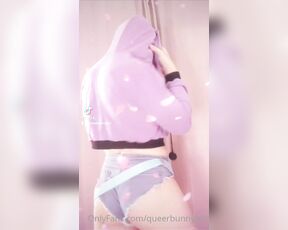 Queerbunnybabe aka queerbunnybabe - 02-28-2021 OnlyFans Video - Im officially on TikTok Follow me queerbunnyboi for more cute and sexy Zoomer content lol