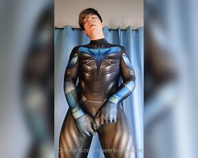 Queerbunnybabe aka queerbunnybabe - 10-19-2021 OnlyFans Video - Happy Halloween from Nightwing yall  New super hot PPV featuring my corruption in this skintight_qtsw