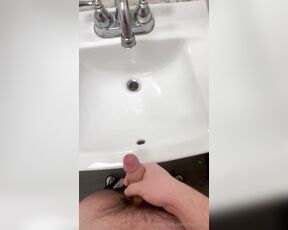 Femboy Thustin aka thustin69 - 02-09-2024 OnlyFans Video - Cumming in the sink at work in the last video