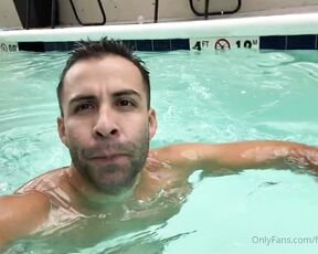 Franco Nunez aka franconunezxxx - 08-29-2020 OnlyFans Video - Come get with me at the pool Im all alone