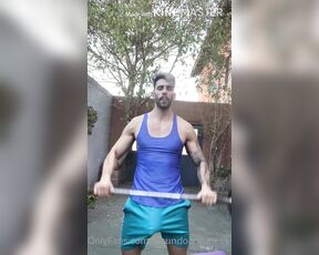 Facundo Antunes aka facundoantunes1 - 08-17-2020 OnlyFans Video - Como disfruto los entrenamientos al aire libre  Me di cuenta que se me marcaba el